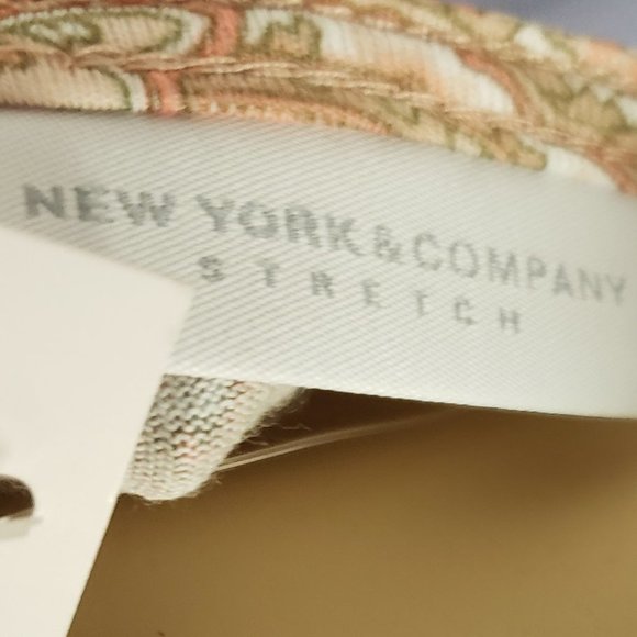 New York & Company Multi Color Paisley Dress M - Picture 7 of 8